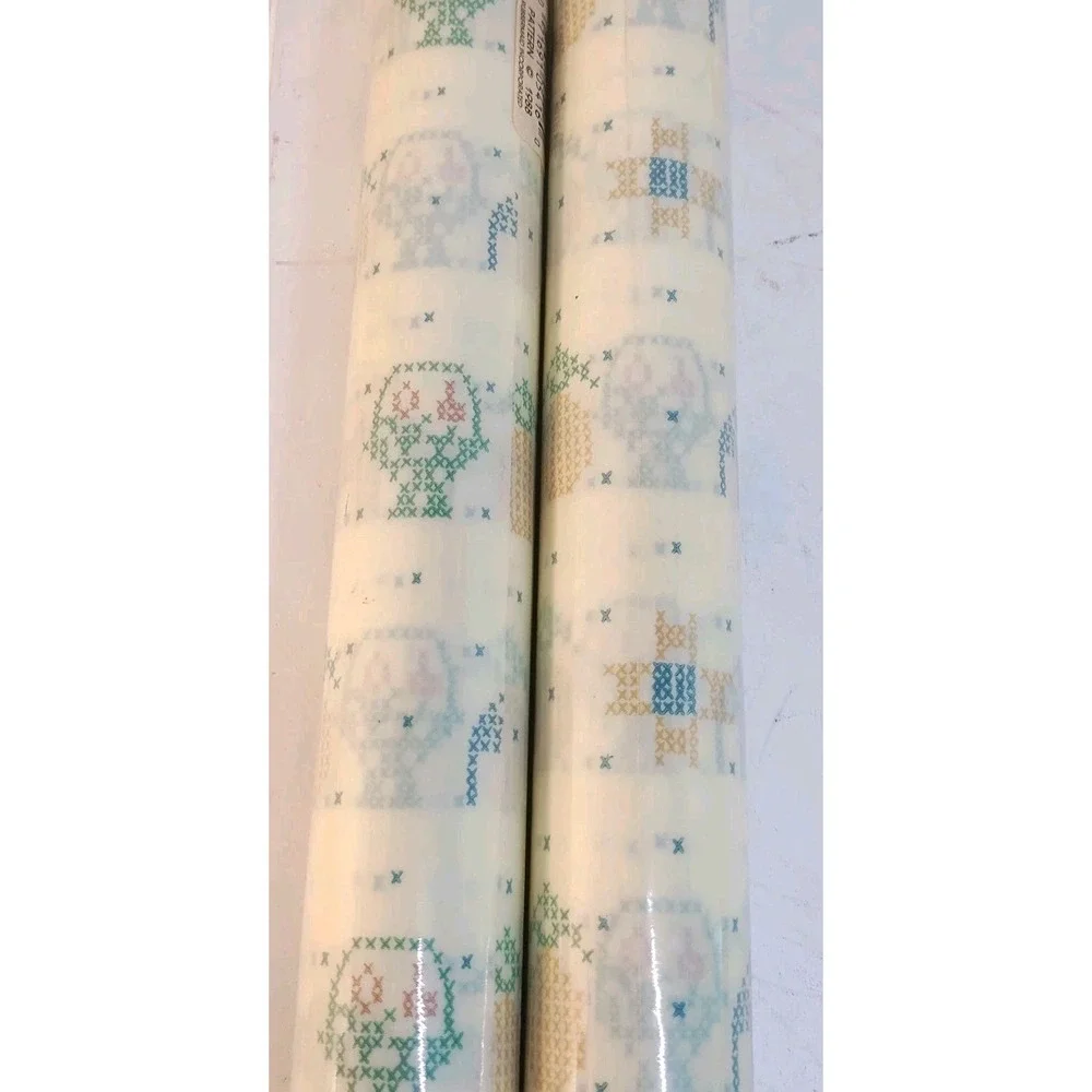 2 Vtg Rubbermaid Shelf Liner Rolls 1.67 Yds X 20